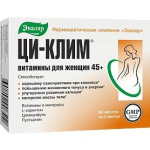 ЦИ-КЛИМ ВИТАМИНЫ Д/ЖЕНЩИН 45+ №60 ТАБ. /ЭВАЛАР/